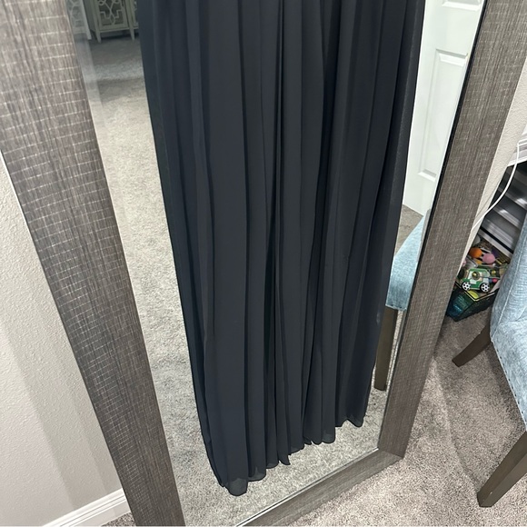 BCBGeneration Black Elegant Pleated Evening Gown Maxi Full Length Size 0 - Picture 9 of 13